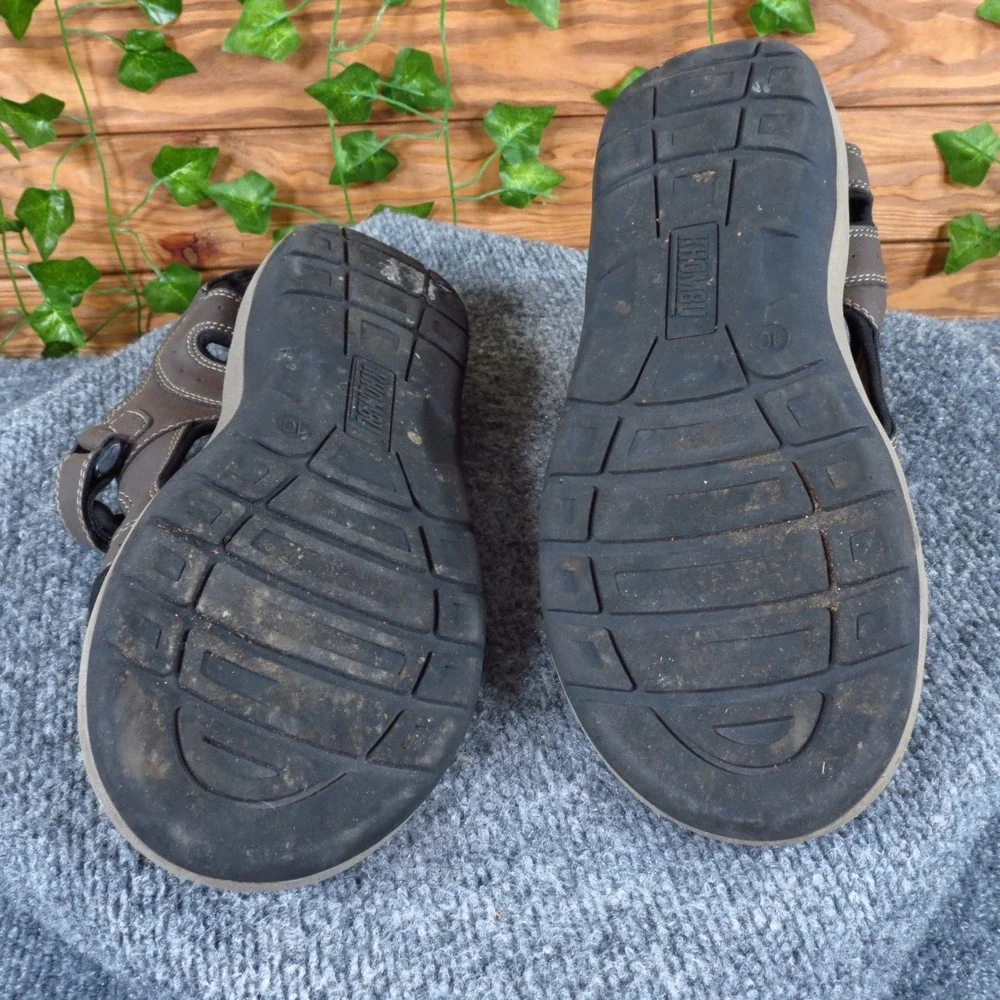 Khombu Noah Men's Size‎ 10 Brown Synthetic Sport Sandals Outdoor Comfort Walking